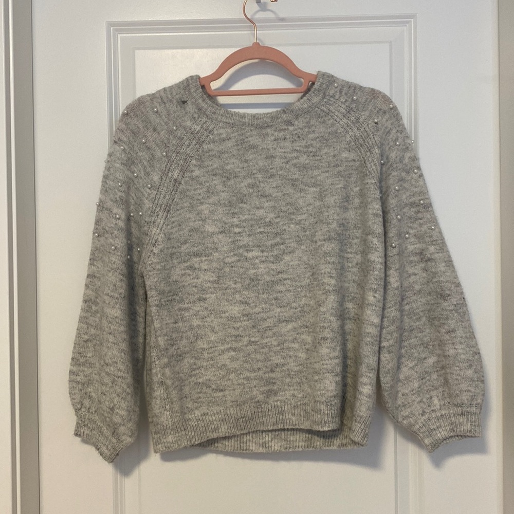 Grey Pearl covered sweater